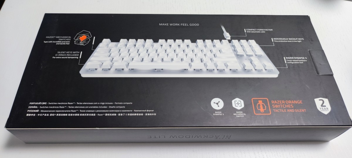 BlackWidow Lite JP RZ03-02640800-R3J1 オレンジ軸 Mercury White