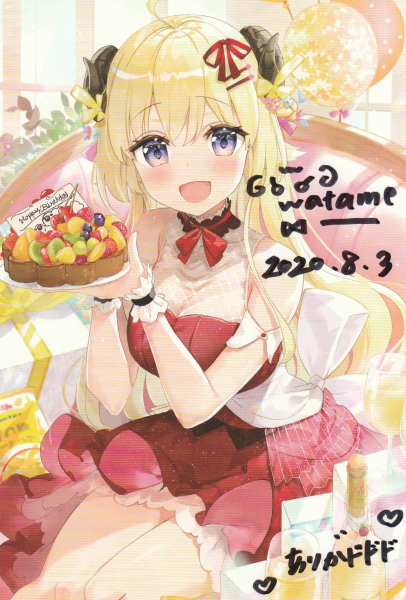 ヤフオク! - 【ポストカード】ホロライブ 角巻わため 誕生日...