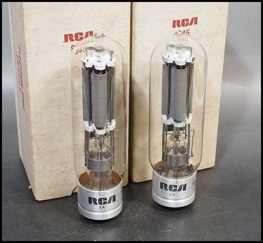 Yahoo!オークション - 真空管 RCA 845 2本セット USA ELECTRON Yahoo!オークション - 真空管 RCA 845 2本セット USA ELECTRON