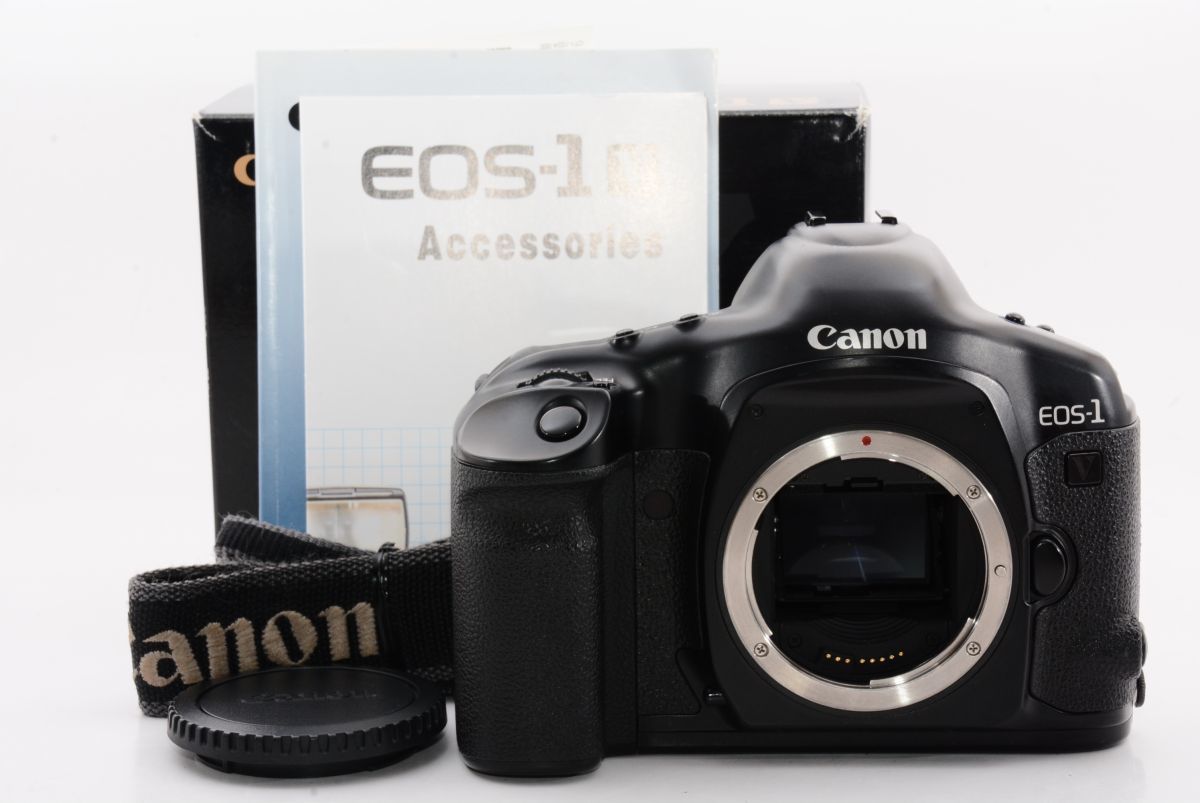 外観特上級】Canon キャノン EOS-1V フィルム一眼レフ 取扱説明書有り