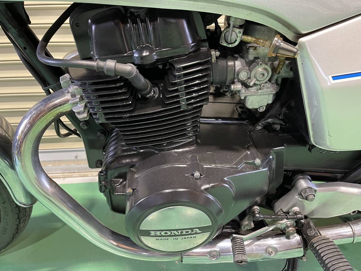 CB400N ホーク3 バブ エンジン実動 黒エンジン 裏コムホイール CB400N ホーク3 バブ エンジン実動 黒エンジン 裏コムホイール