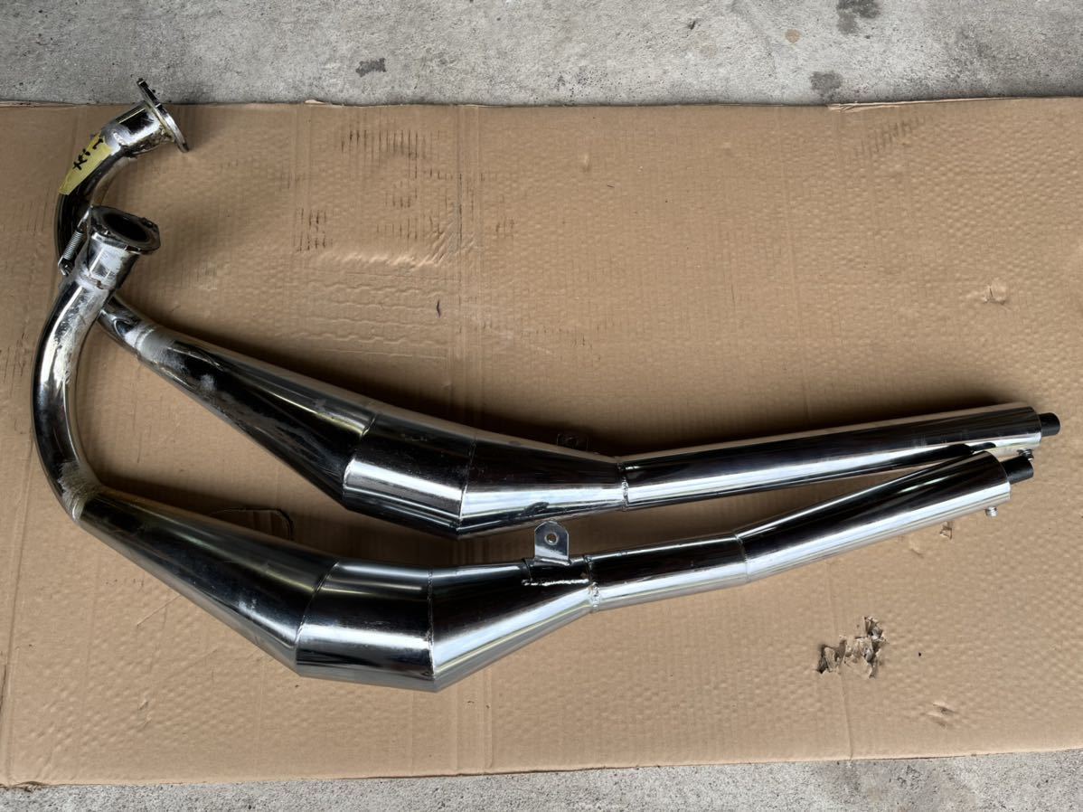 ◇RZ250/350 クロス右2本出し メッキチャンバーショットガン中古 ◇RZ250/350 クロス右2本出し メッキチャンバーショットガン中古