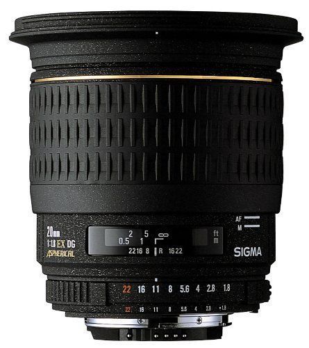 SIGMA 単焦点広角レンズ 20mm F1.8 EX DG ASPHERICAL RF ソニー用 フル 