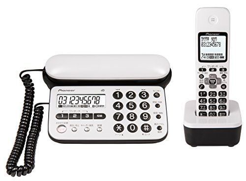 お早め配送 パイオニア TF-SD15S デジタルコードレス電話機 子機1台付き/迷惑電話防止 ピュアホワイト TF-SD15S-PW