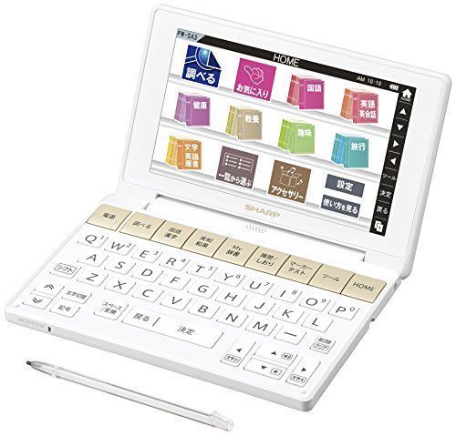 最高の品質 シャープ カラ?電子辞書 PW-SA3-W ホワイト系 生活・教養