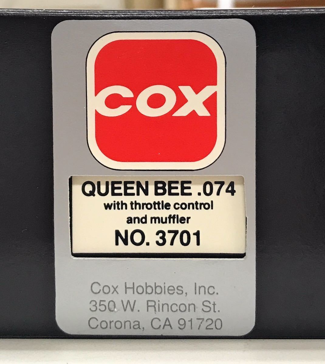 【未使用品】COX QUEEN BEE 074 3701 エンジン