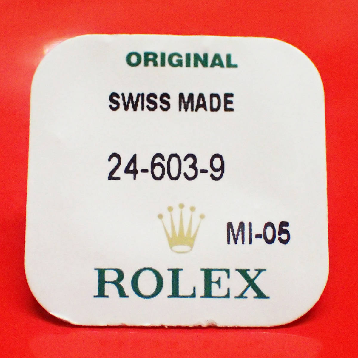ROLEX ロレックス 純正 603-9 パケ入り ホワイトゴールド リューズ 6mm
