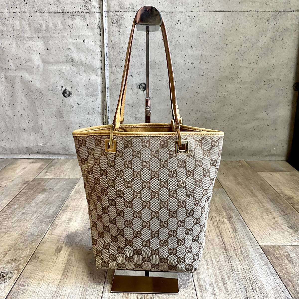 Yahoo!オークション - 本物☆GUCCI グッチ GG柄 キャンバス トート