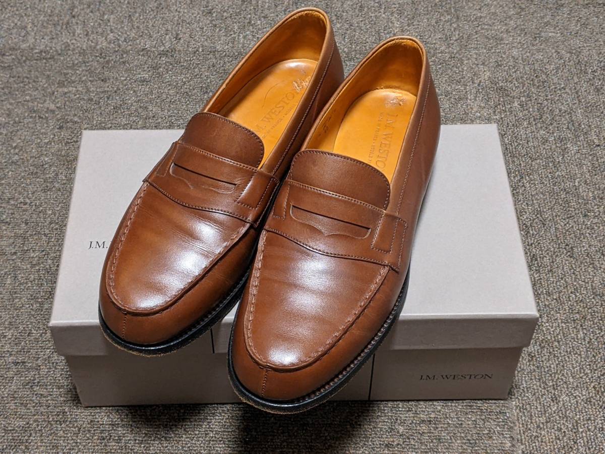 JM WESTON 180 ローファー 6.5C 美品 シューツリー付属 タン 【返品