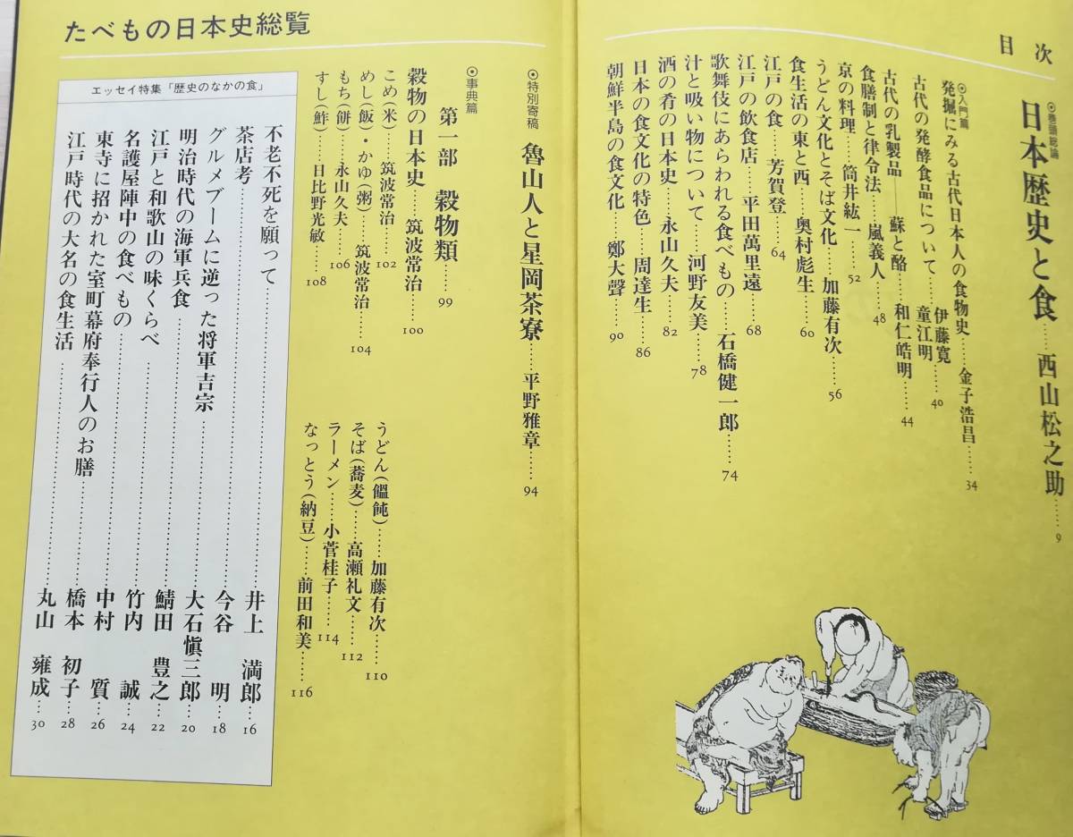 ＜フランス本＞　送料無料　たべもの日本史総覧　 歴史読本特別増刊　１９９３年　４８６頁_画像3