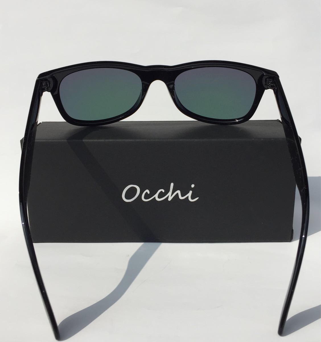 新品 OCCHI 偏光サングラス 偏光レンズUV400 軽量  ピンクミラー