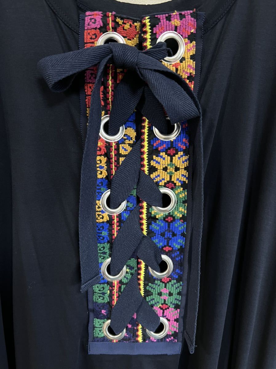 新品未使用タグあり】Sacai サカイ 19-04602 バックレースアップ T