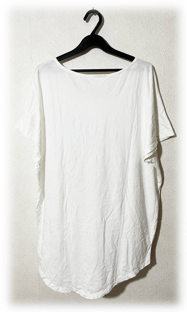 ScoLar スカラー ドルマンスリーブ オーバーサイズTシャツ ビッグTEE 白 メキシカンスカル ゆったり 楽ちん ポップ 重ね着 人気 送料無料 M_画像3