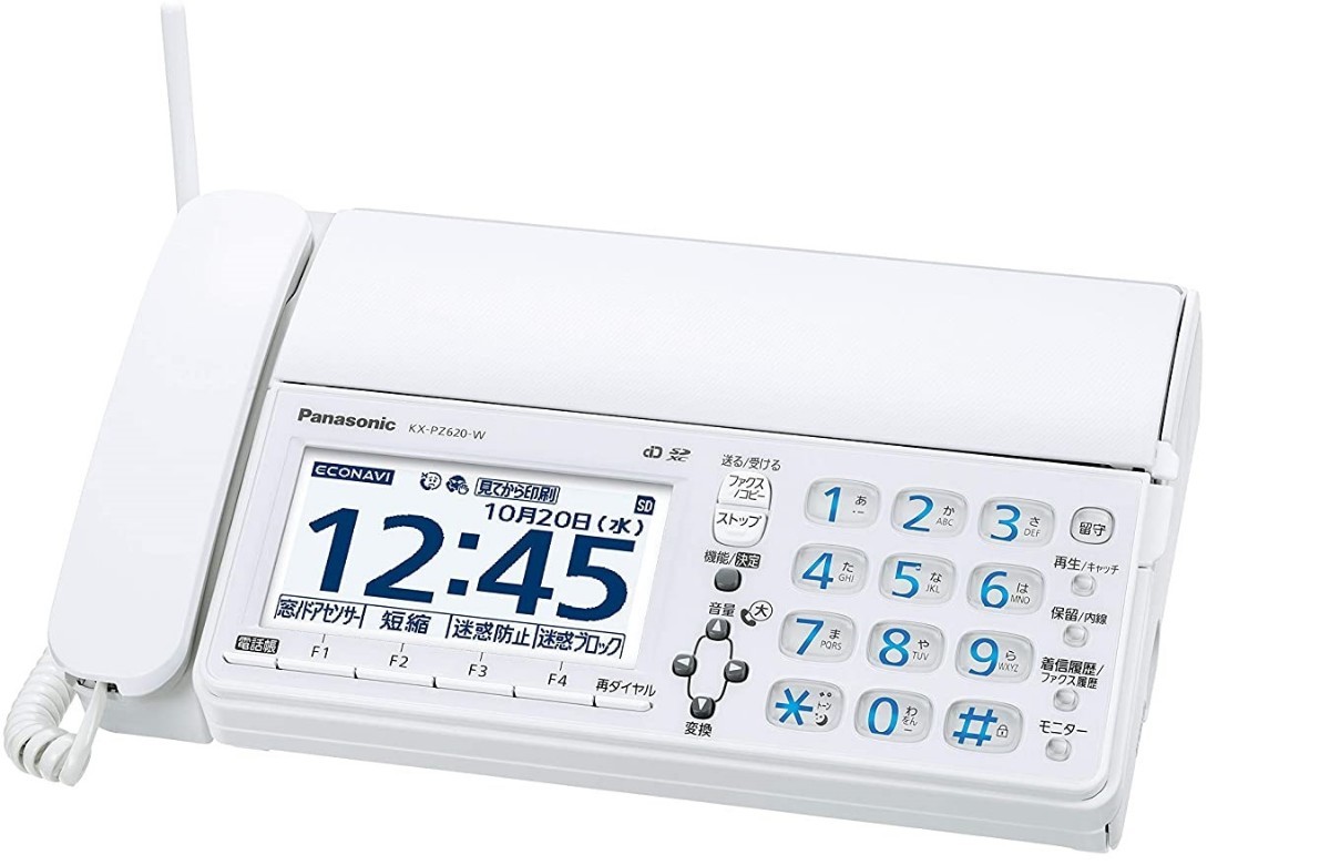 新品☆Panasonic デジタルコードレス普通紙FAX親機のみ KX-PZ620DL