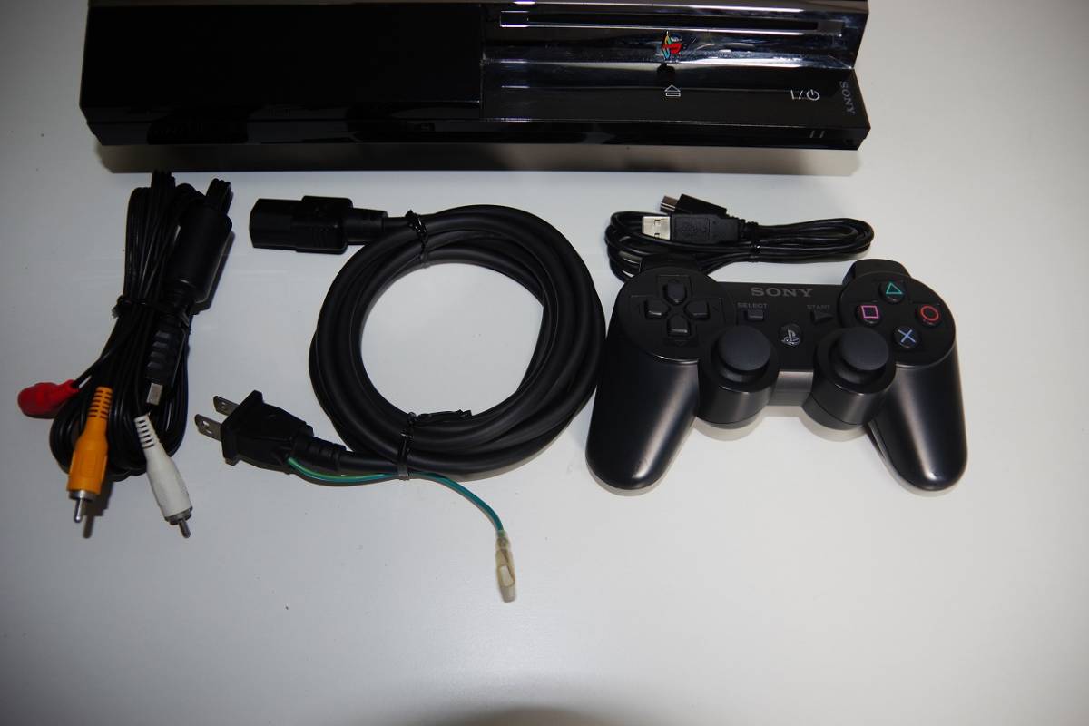 とさせて PlayStation3 初期型 コントローラー、カセット、コード付き 