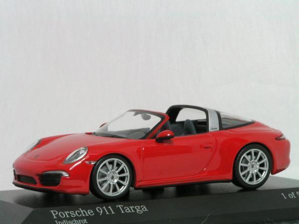 * 1/43 Porsche = 911 (991 ) targa / Indy s red = Porsche