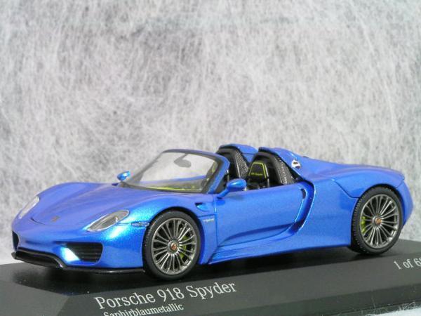 ● 1/43 ポルシェ 〓 918 スパイダー / ブルー メタリック 〓 Porsche_画像2