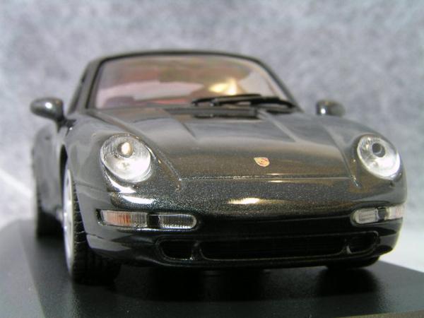 * 1/43 Porsche 911 ( 993 ) = turbo / black metallic last. air cooling Turbo = Porsche