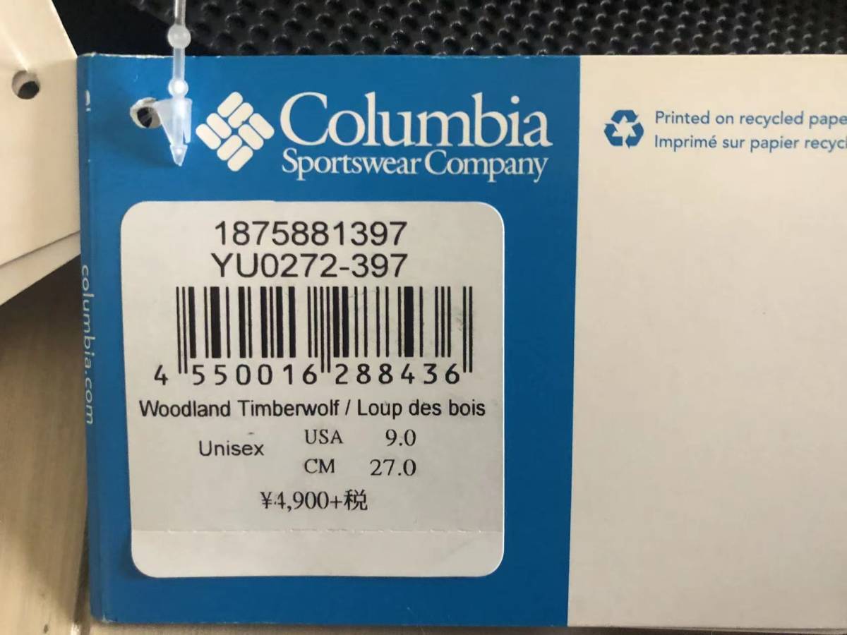 未使用アウトレット Columbia コロンビア メンズ サンダル サイズ US9 27CM　わけあり