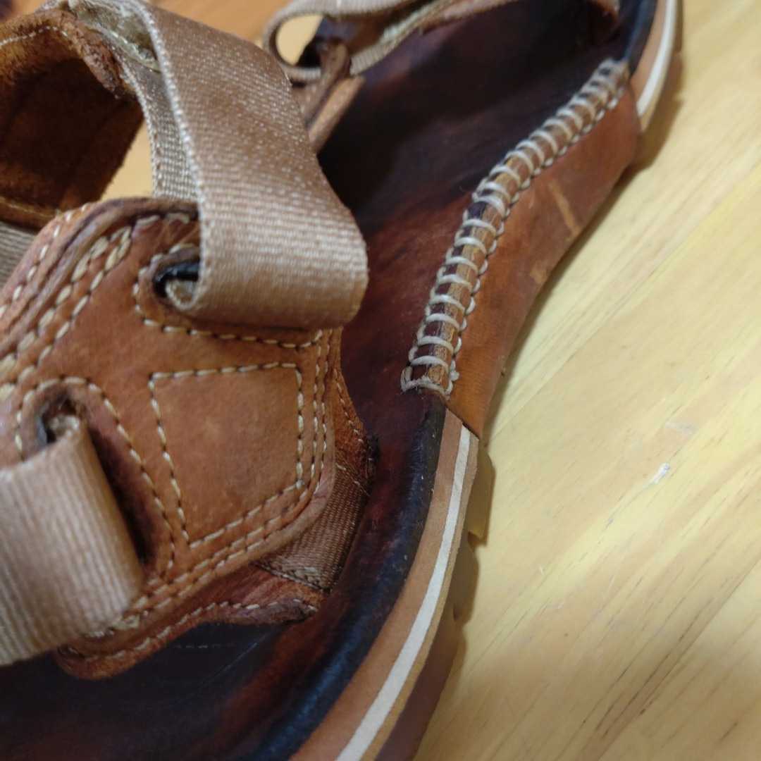 visvim 08SS CHRISTO SHERPA-FOLK Chris to размер M 27cm степень подошва снижение нет кожа сандалии 