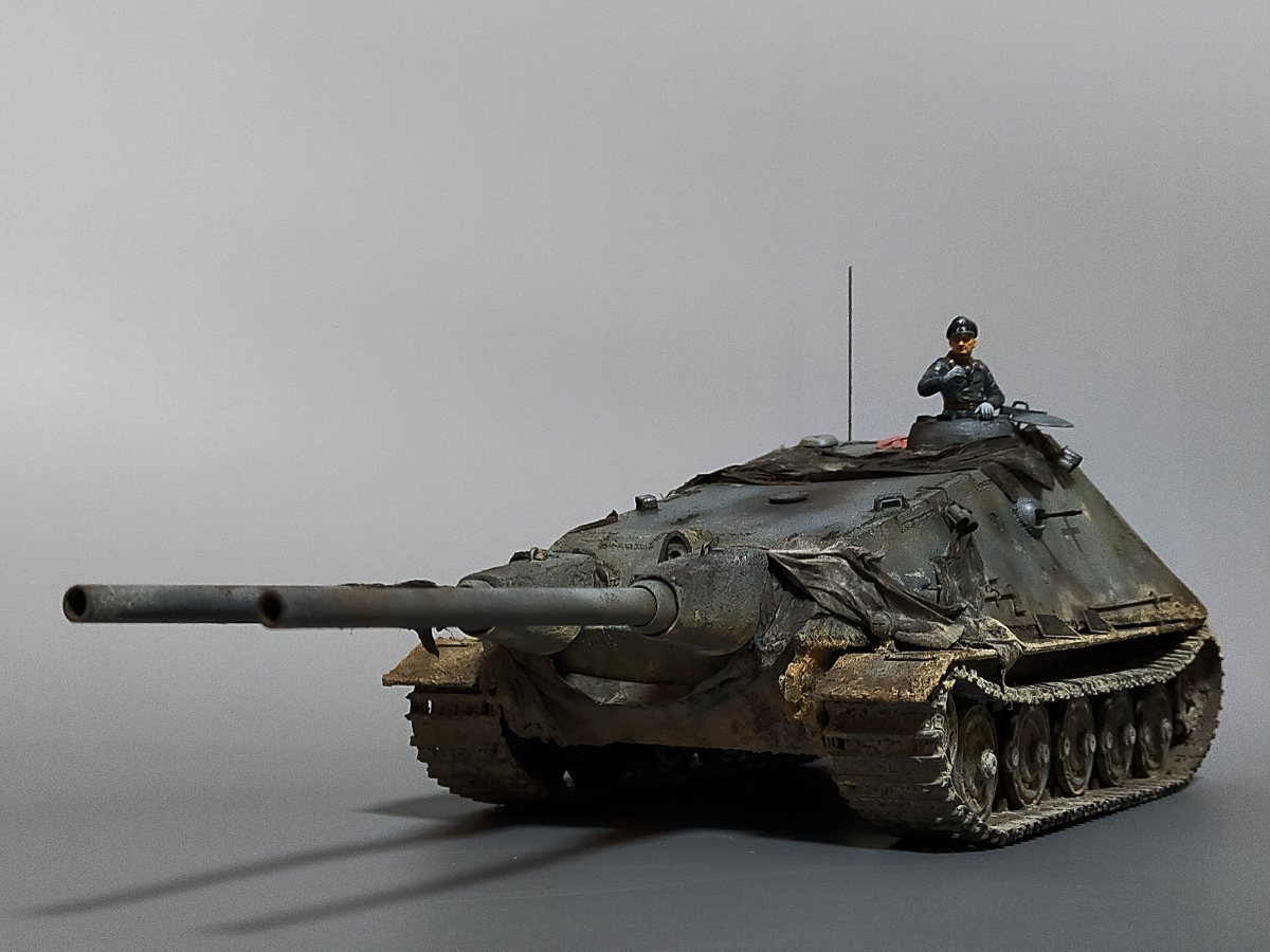 ドイツ・ヤークトティーガー タイガー重戦車12.8cm連装砲 パンター