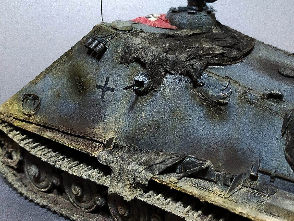 ドイツ・ヤークトティーガー タイガー重戦車12.8cm連装砲 パンター