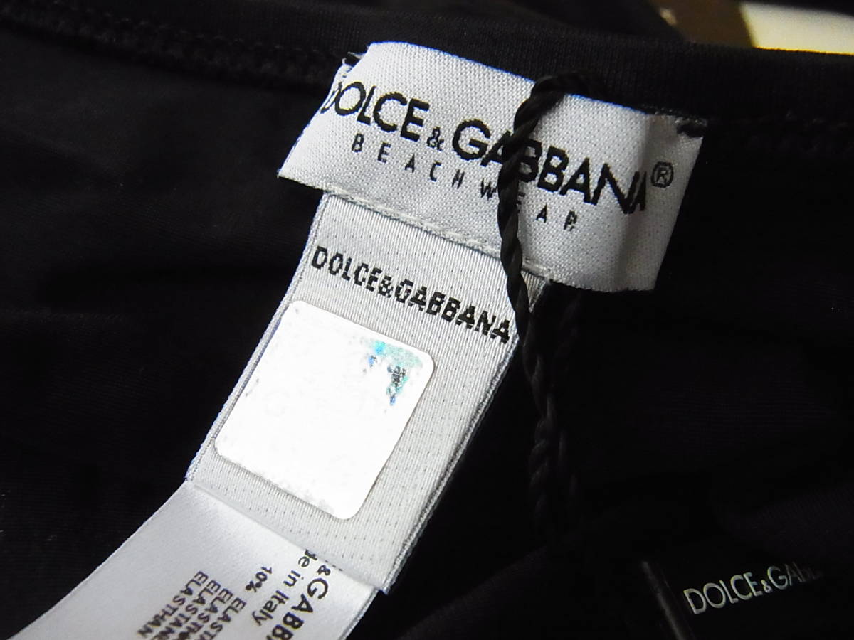TS 未使用 DOLCE&GABBANA ドルチェ&ガッバーナ 水着 ビキニ 黒x白