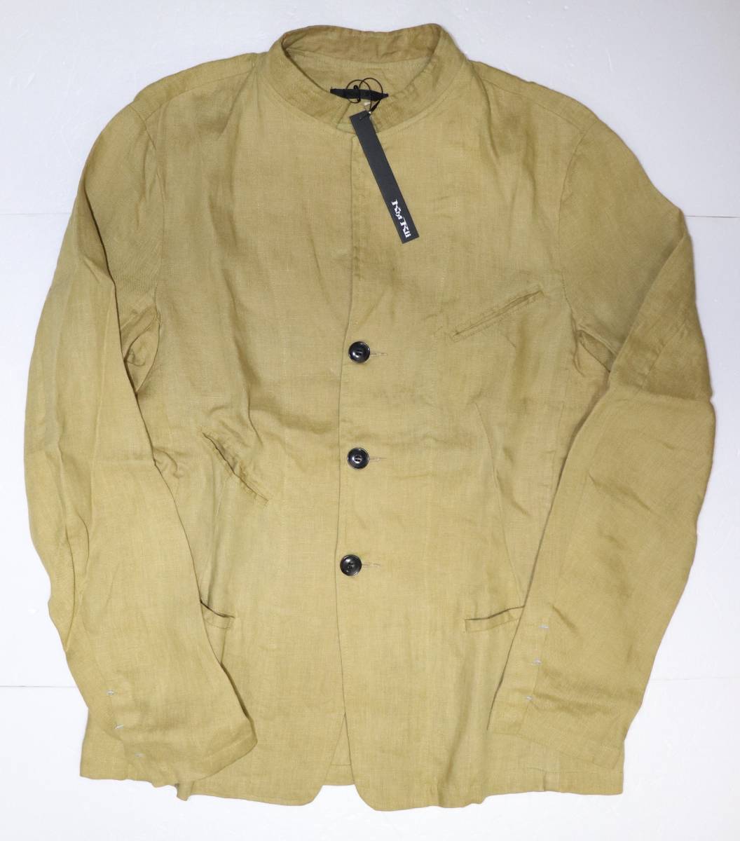 定価35000 新品 本物 KMRii Linen Tailored JKT 04 リネン テーラードジャケット 2001-JK10A 2 ケムリ 6137_画像1