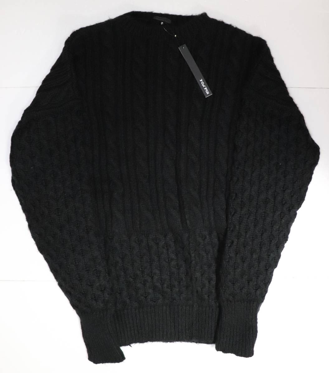 新品 本物 KMRii Cable Combi Mohair Pullover ニット プルオーバー 2002-KT01 2 ケムリ 6159_画像1