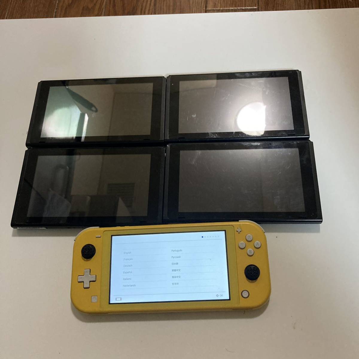 ジャンク品 Nintendo switch 任天堂スイッチ 本体 ニンテンドースイッチ 本体のみ 5台 まとめ売り 新型×1 旧型×3 Lite×1 
