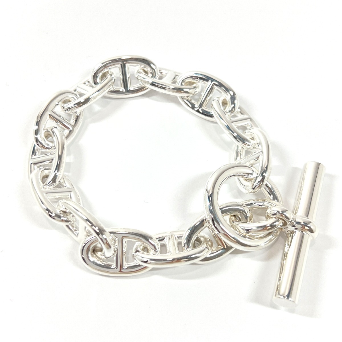 エルメス HERMES ブレスレット シェーヌダンクル TGM シルバー925 13