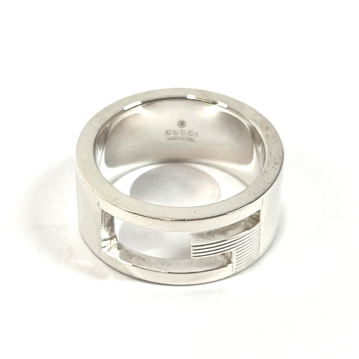 № 7 Gucci Gucci Ring / Ring Franded G Silver 925 Серебряное кольцо унисекс ювелирные украшения серебряные аксессуары