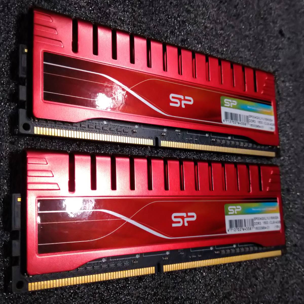 【中古】DDR3メモリ 8GB[4GB2枚組] シリコンパワー SP004GXLYU16ANSA [DDR3-1600 PC3-12800] 