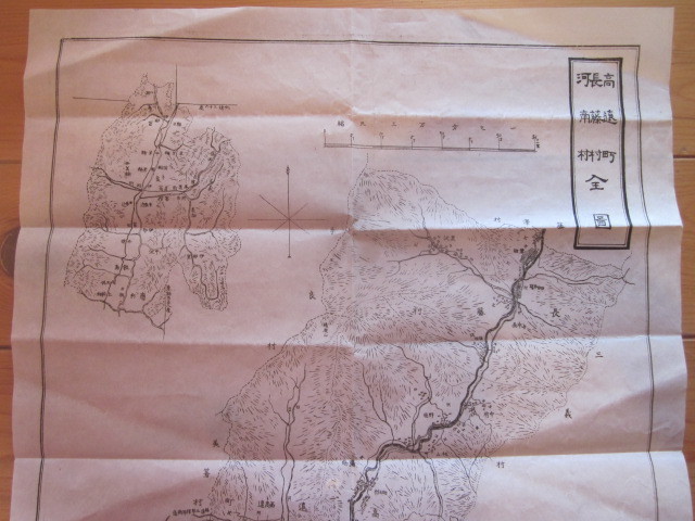 古地図　高遠町・長藤村・河南村　全図◆明治40年◆_画像3