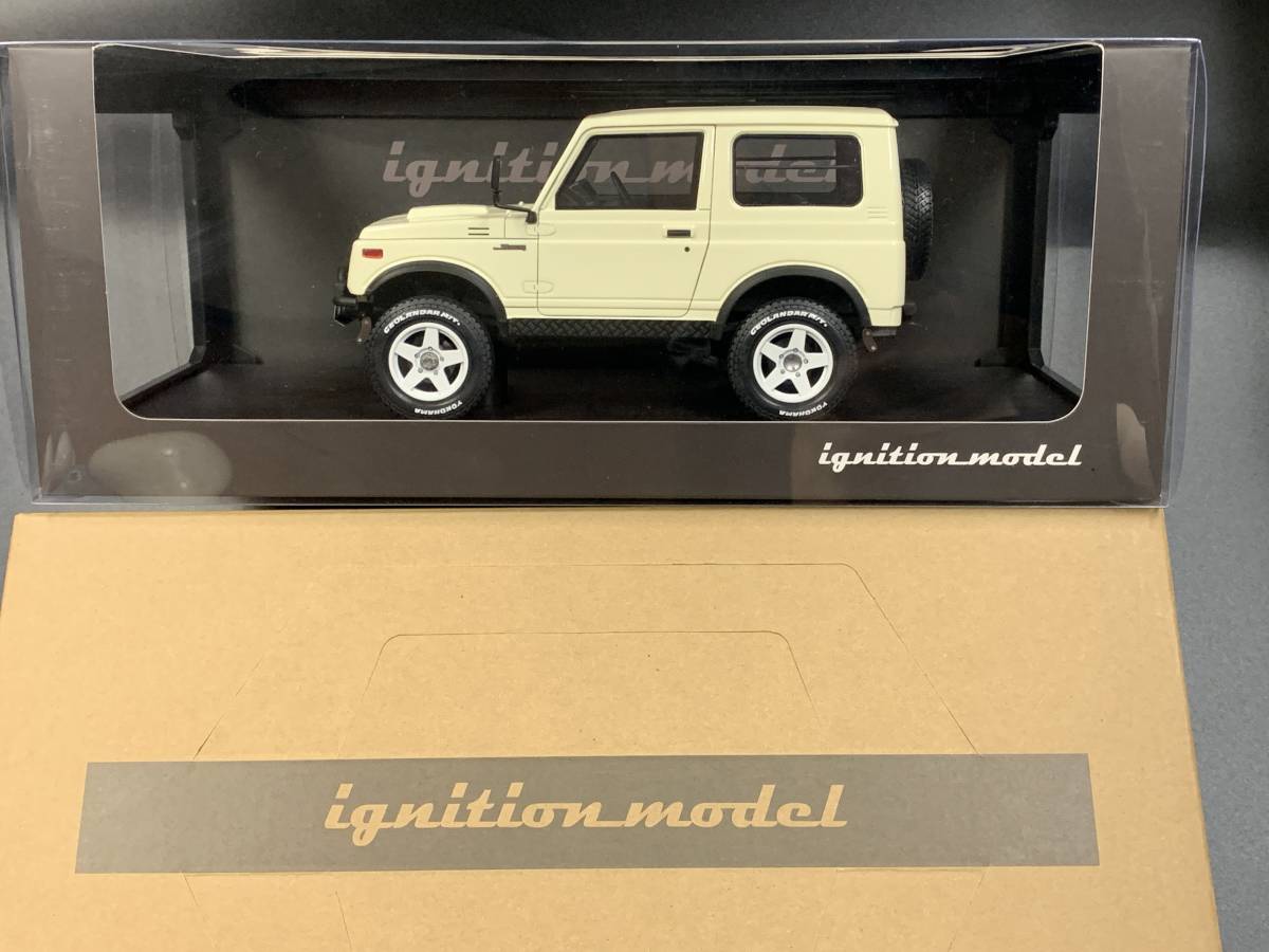 新品! 未使用!! 1/18 スズキ ジムニー JA11 ホワイト 星形16インチホイール イグニッションモデル Jimny IG1721 ignition model