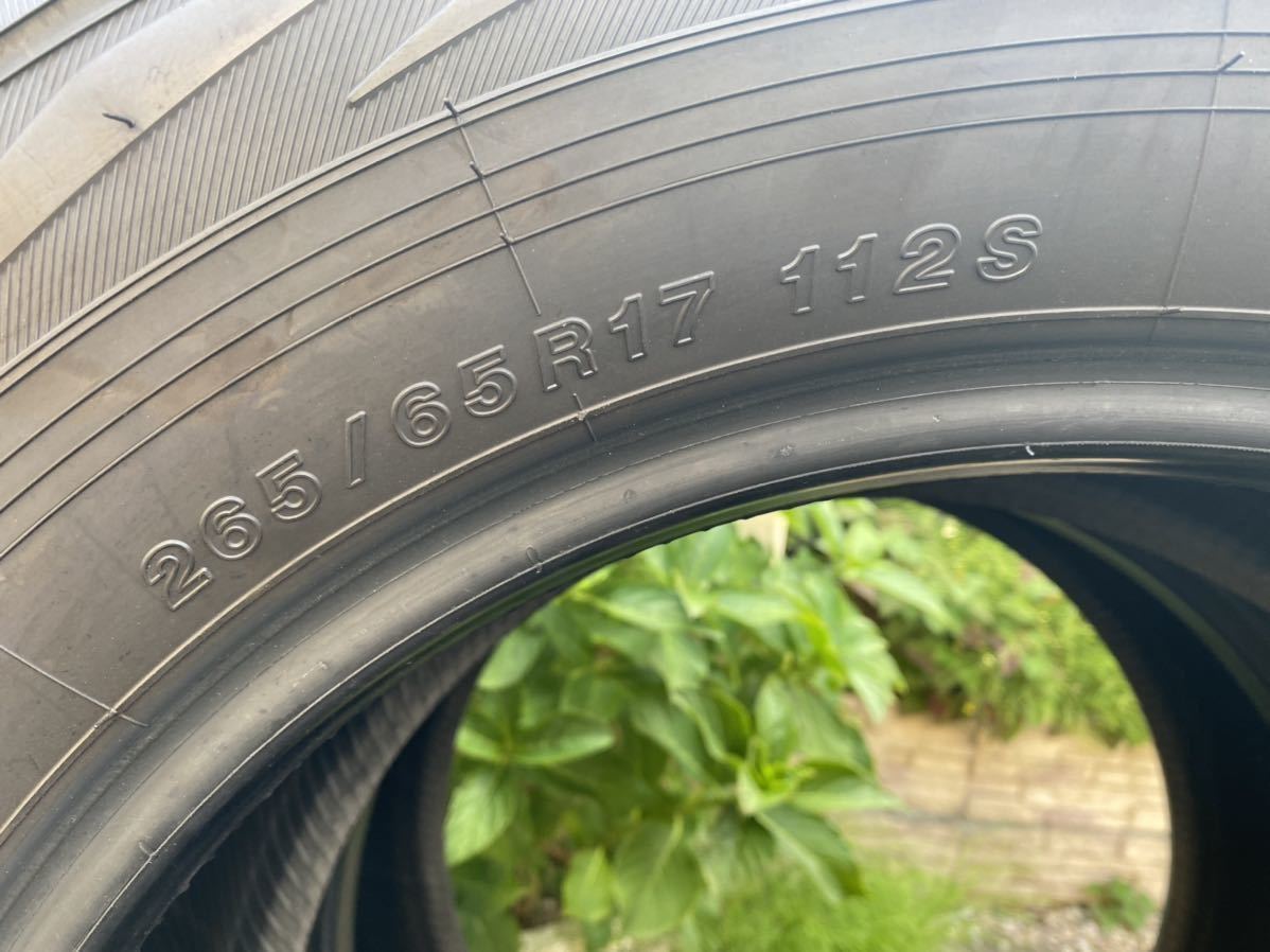 新車外し バリ山 265/65R17 ヨコハマ ジオランダー 4本セット 2022年製