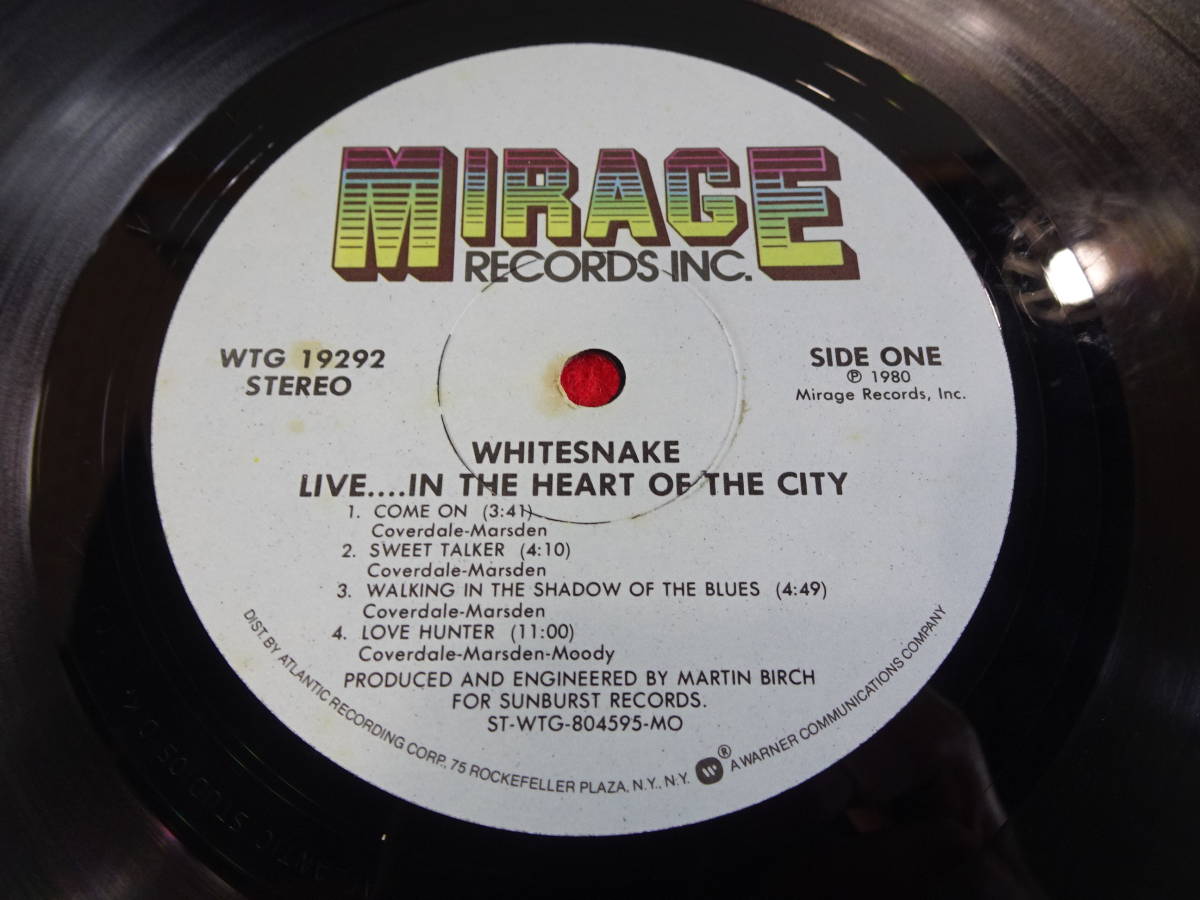 WHITESNAKE/ホワイトスネーク　LP盤　未チェック　レコード　昭和レトロアンティーク　中古_画像6