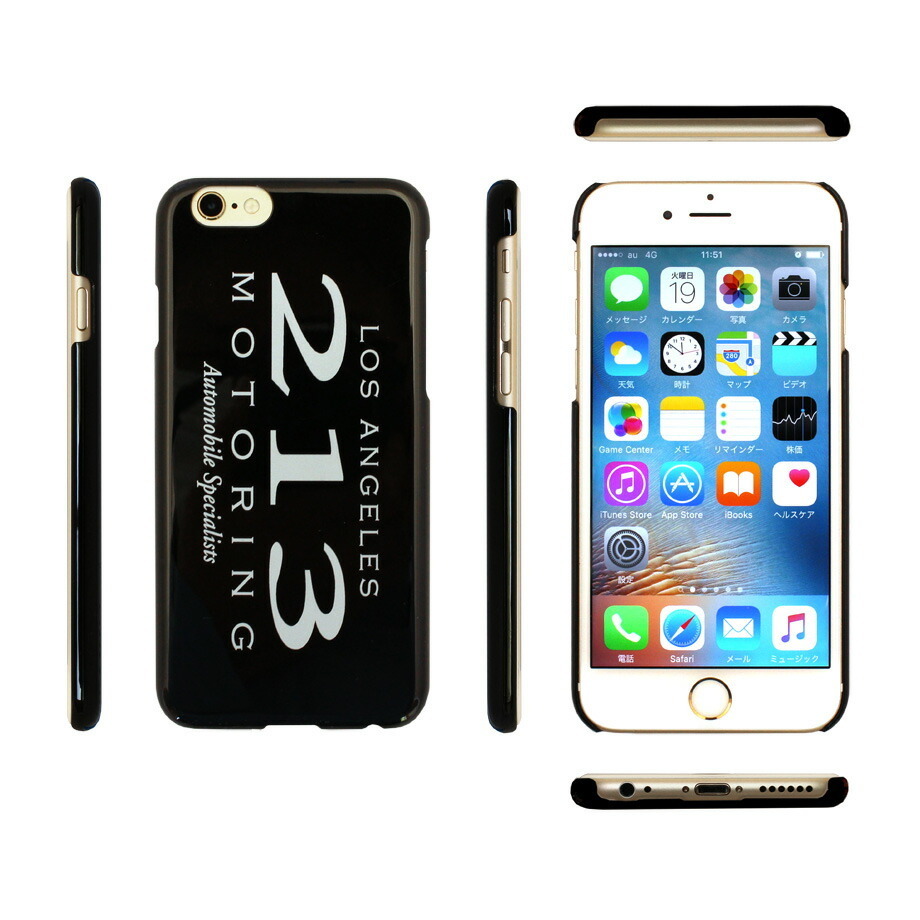 【売り切り特価！】iPhone6/6s用ハードケース ブラック 213MOTORING iPhoneケース スマホケース 携帯ケース_画像1