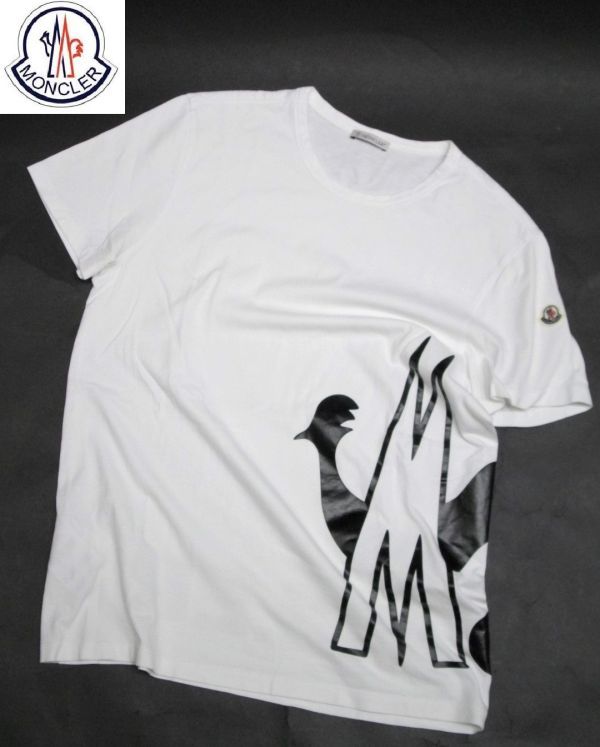 国内正規品 19SS MONCLER MAGLIA T-SHIRT アイコンプリント クルーネック Tシャツ モンクレール ロゴ 半袖TEE