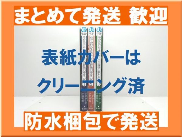 【複数落札まとめ発送可能】 命を分けたきみと 人生最後の夢をみる 小倉祐也 [1-3巻 漫画全巻セット/完結] ウェルザード_画像1