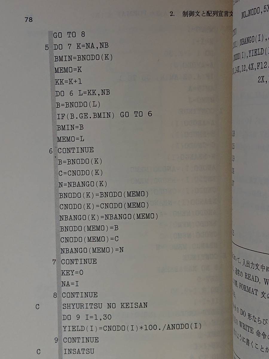 化学のためのプログラミングFORTRAN　電子計算機のプログラミング5　桑田啓治　培風館