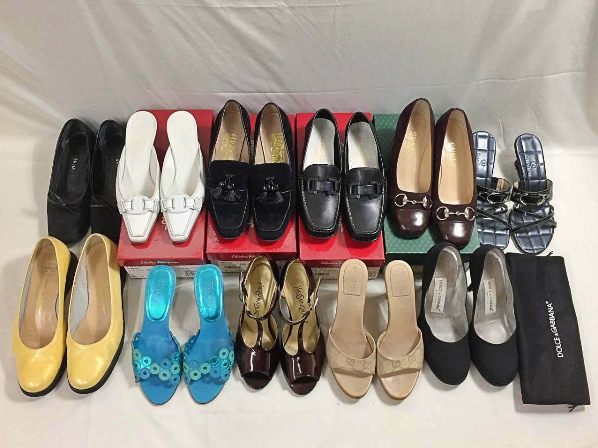 GUCCI Ferragamo Dolce&Gabbana YSL 他 ブランド レディース シューズ