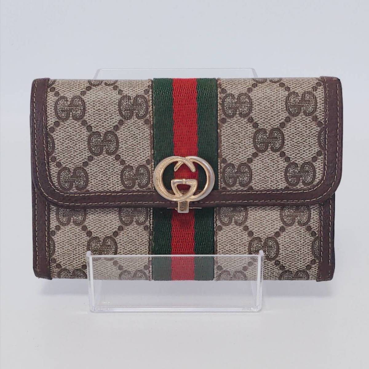 グッチ GUCCI オフディア Ophidia 折り財布 Folded wallet シェリー