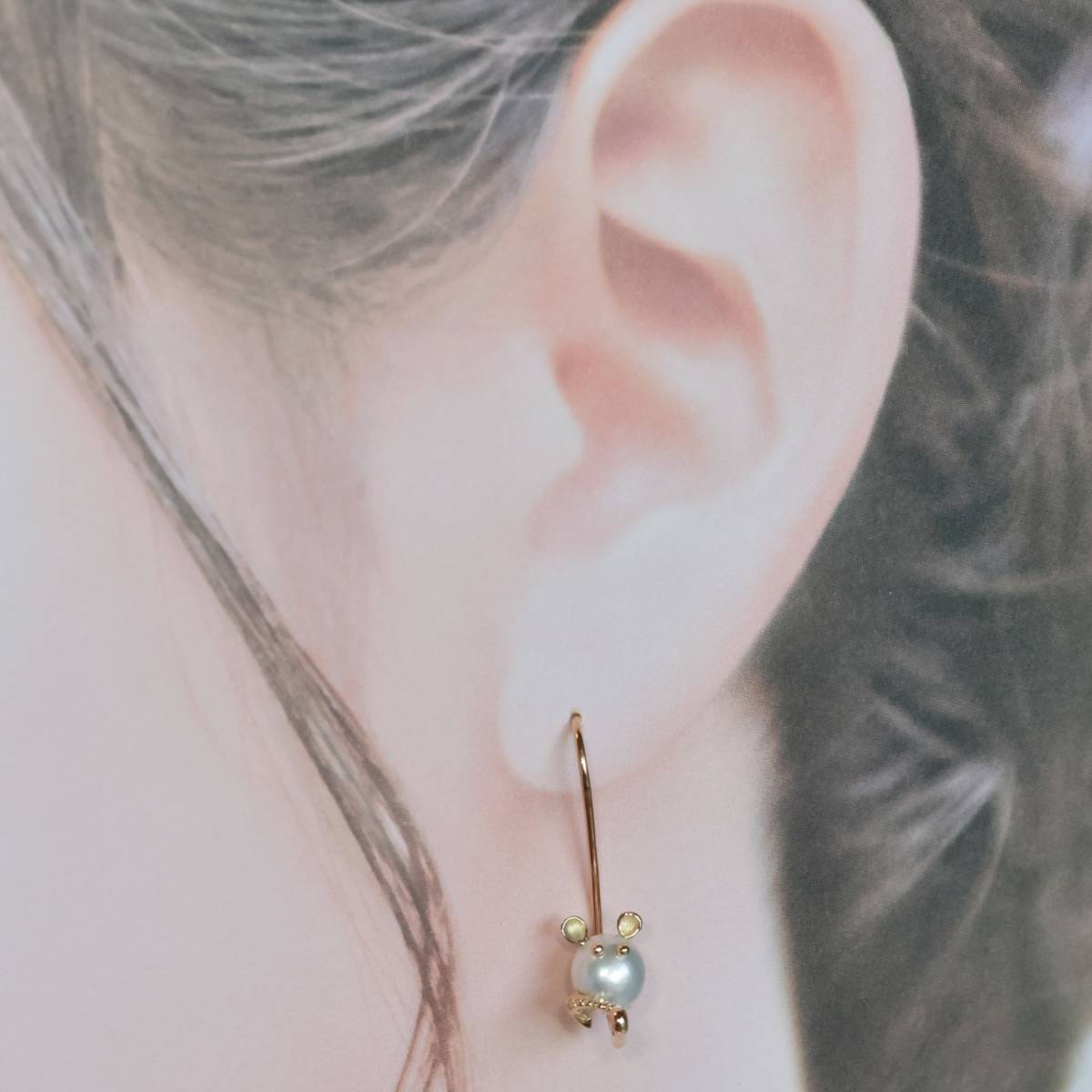 K18 パールピアス 垂れ下がり アウトレット買付 www.urbanbug.net