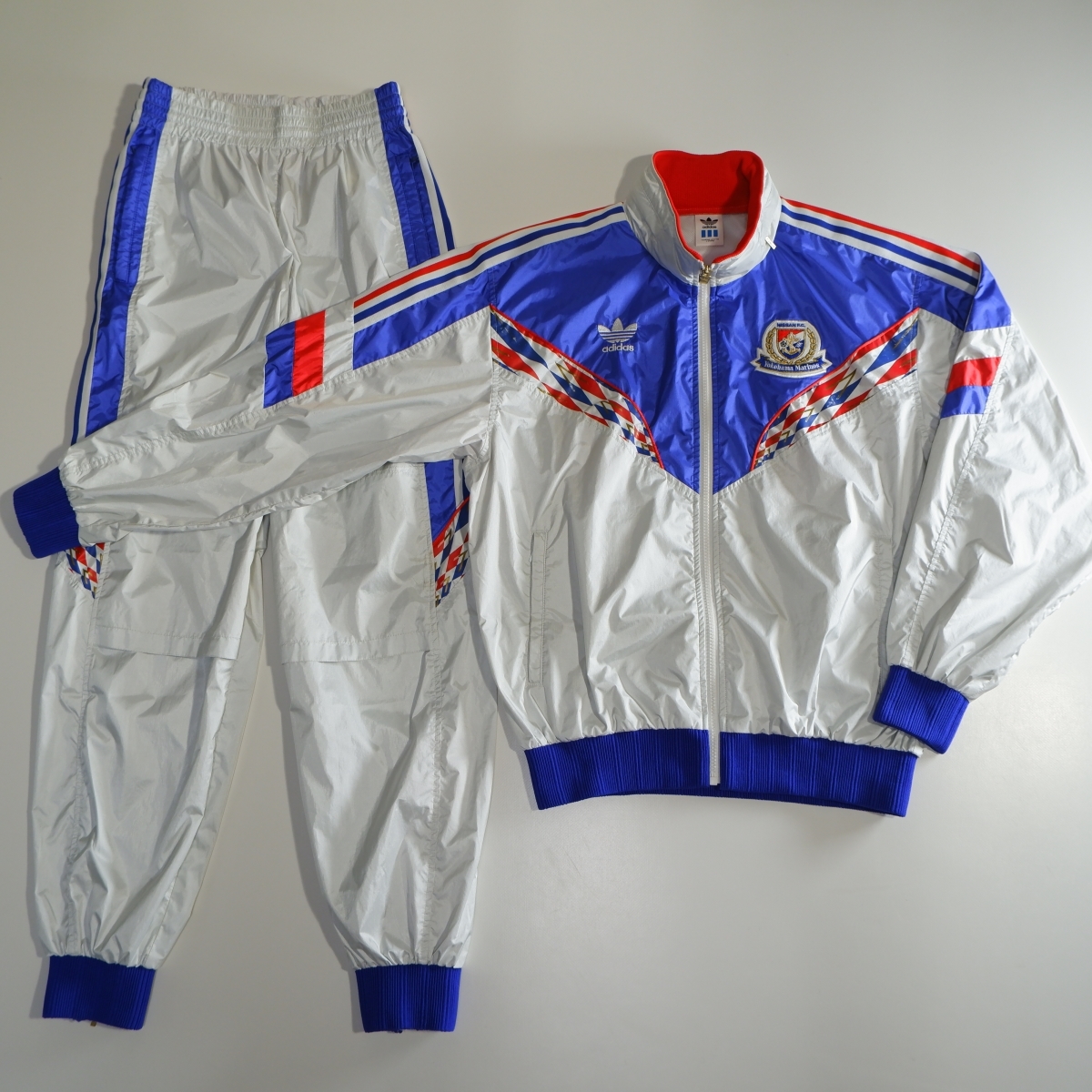 90年代 日産FC 横浜マリノス 選手 支給 adidas ジャージ 上下-