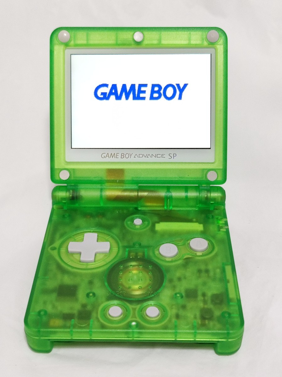 GBA SP ゲームボーイアドバンスSP IPS液晶 クリアグリーン① | nate