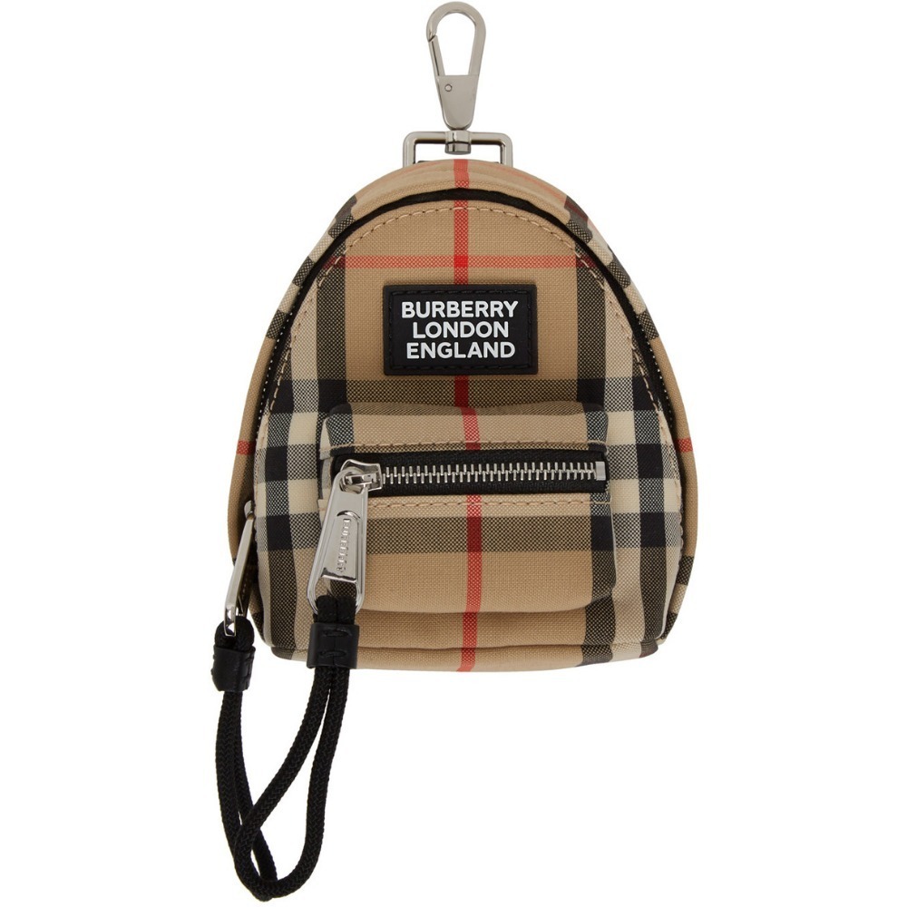名作 □ BURBERRY 22SS ヴィンテージチェック バックパック チャーム