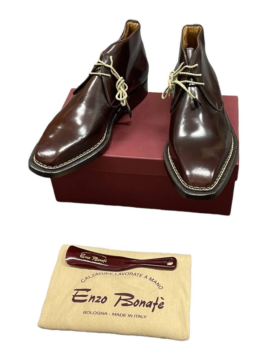定253000円 新品□ ENZO BONAFE ART3722 Chukka boots Cordovan コード
