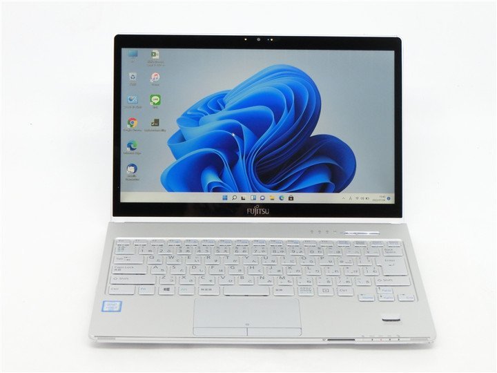 カメラ内蔵 中古 13.3型 2K タッチパネル ノートPC Win11Pro 新品SSD256 12GB i7 6500U FMV FUJITSU WS1 W MS office2021搭載