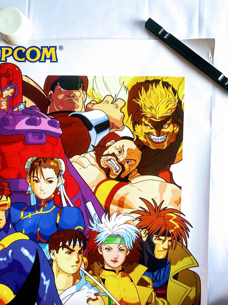 カプコン X-MEN vs STREET FIGHTER B1 ポスター 1996 非売品 カプコン X-MEN vs STREET FIGHTER B1 ポスター 1996 非売品